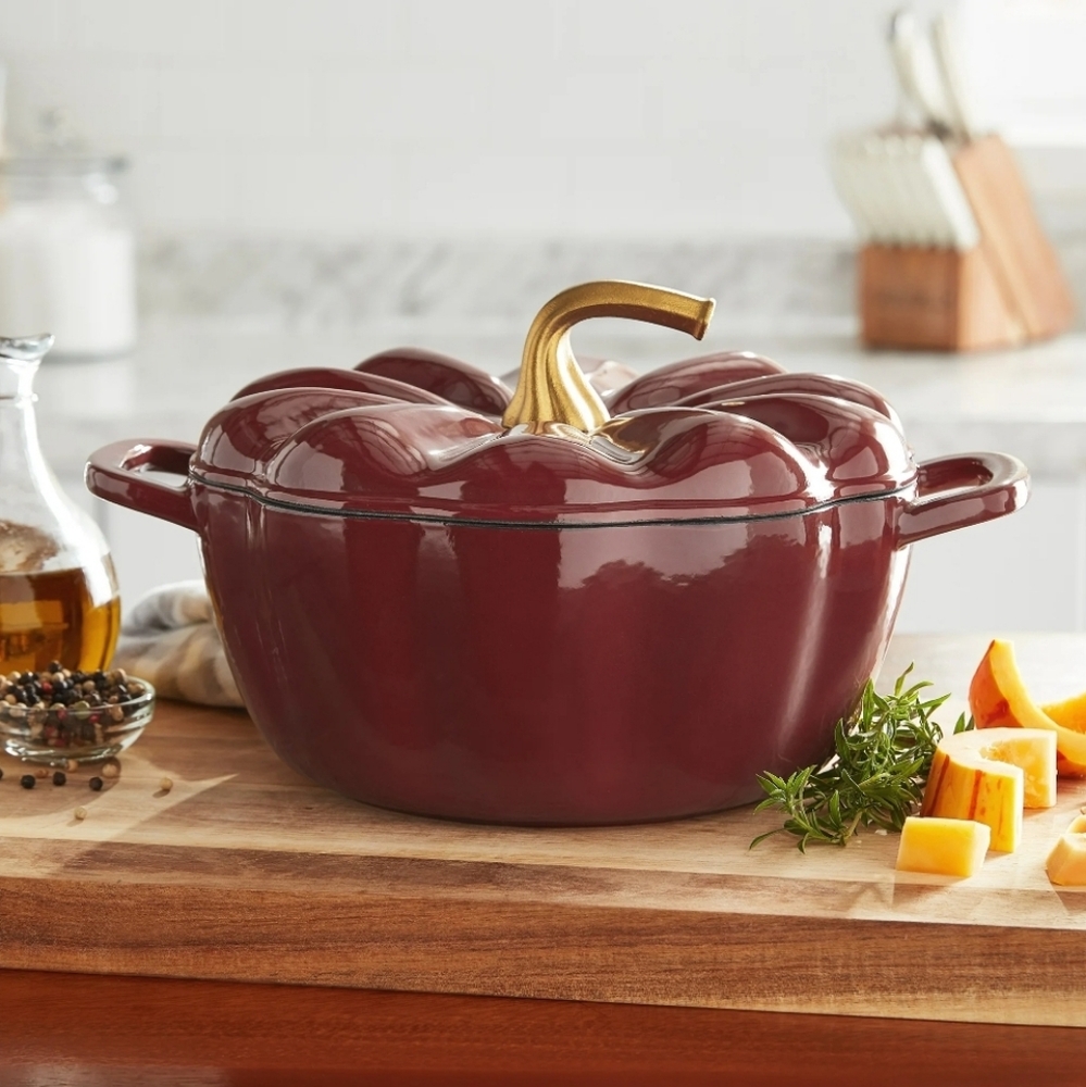 NWT Pioneer Woman 3.5qt pumpkin dutch oven